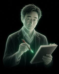 Portrait of Kenji, a ghostwriter